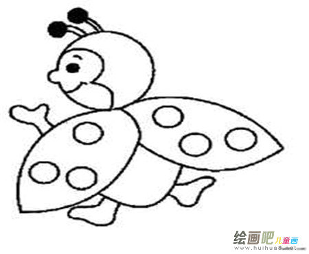 七星瓢虫简笔画：七星瓢虫成了我最尊敬的老师